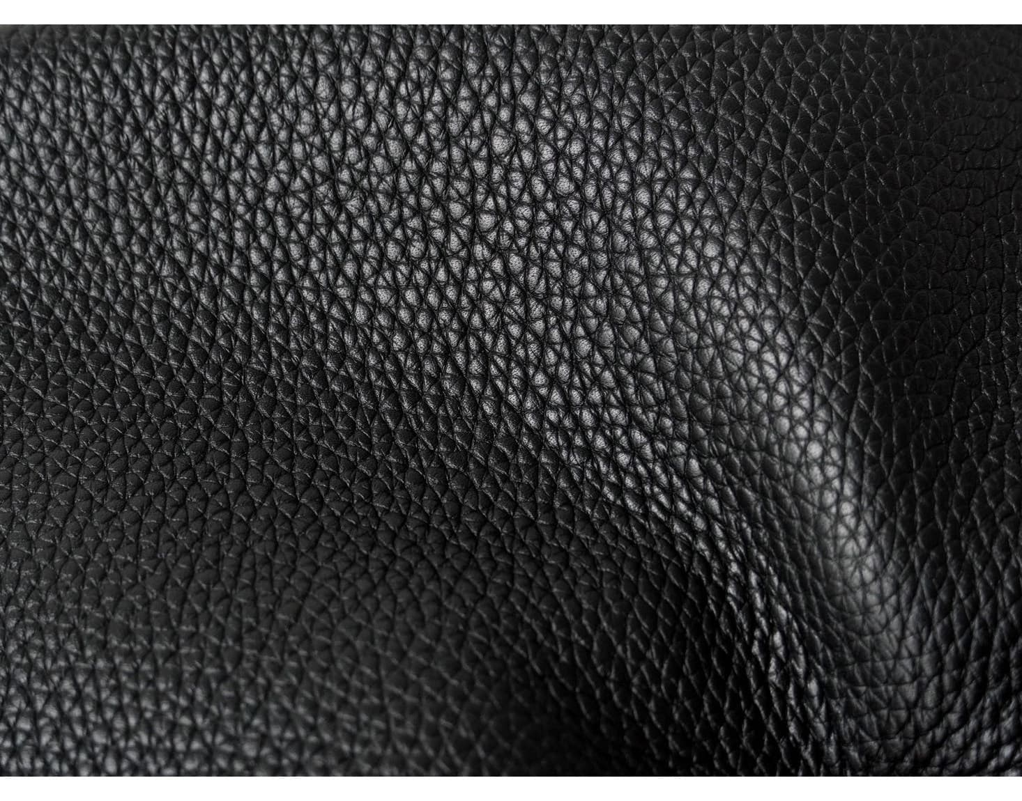 LinJin Luxury classic brown pebbled leather crossbody bag featuring H-bar silver hardware and contrast stitching. - 4