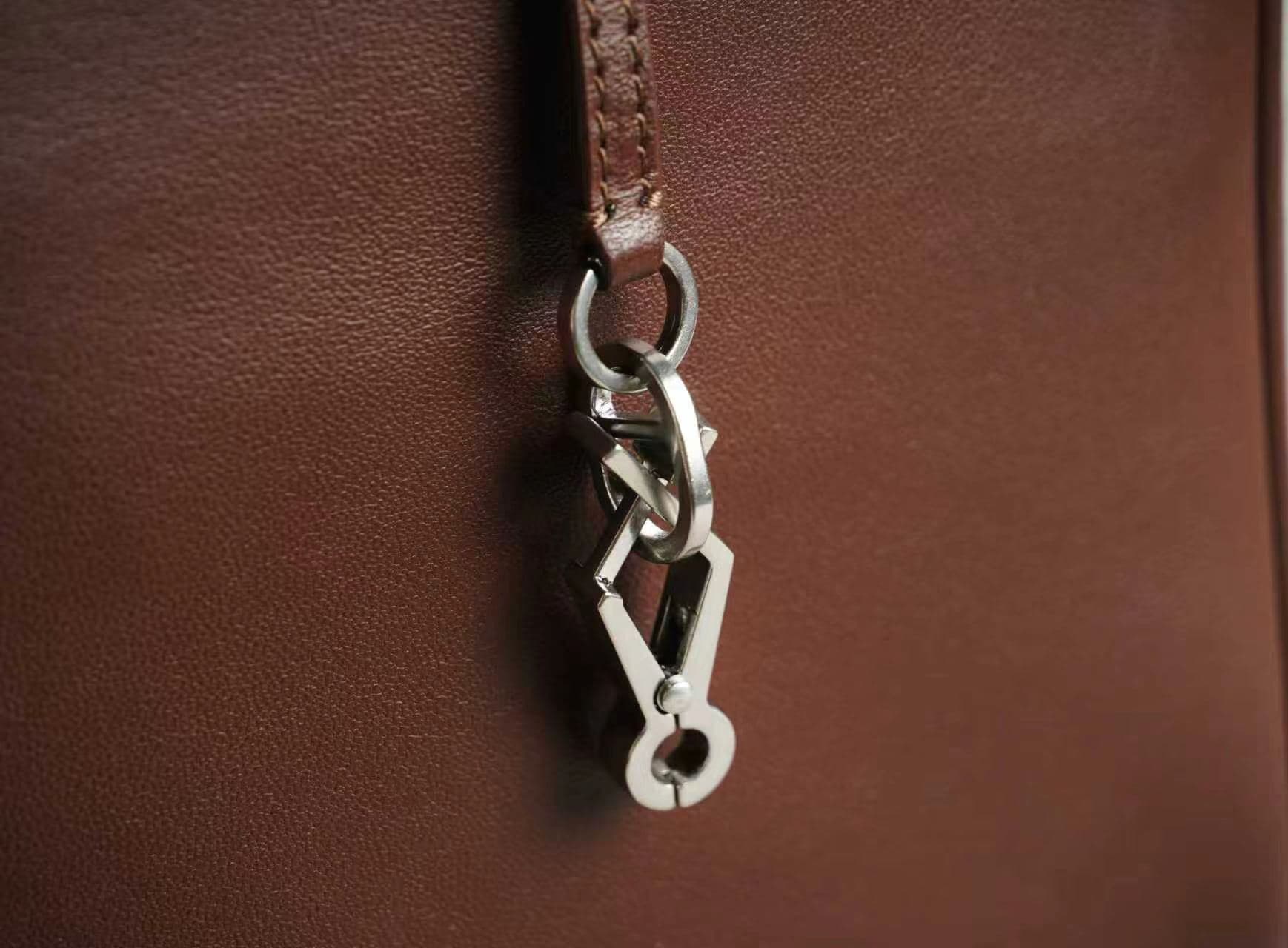 Full Lambskin Leather Mini Box Bag | Linjin Luxury — Top Handle, Crossbody & Underarm, Zip Closure, Interior Pocket, Multiple Colors - 10