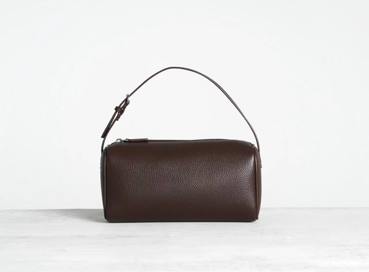 Leather Cylinder Bag | Linjin Luxury — Mini Top Handle & Crossbody, Full-Grain Cowhide