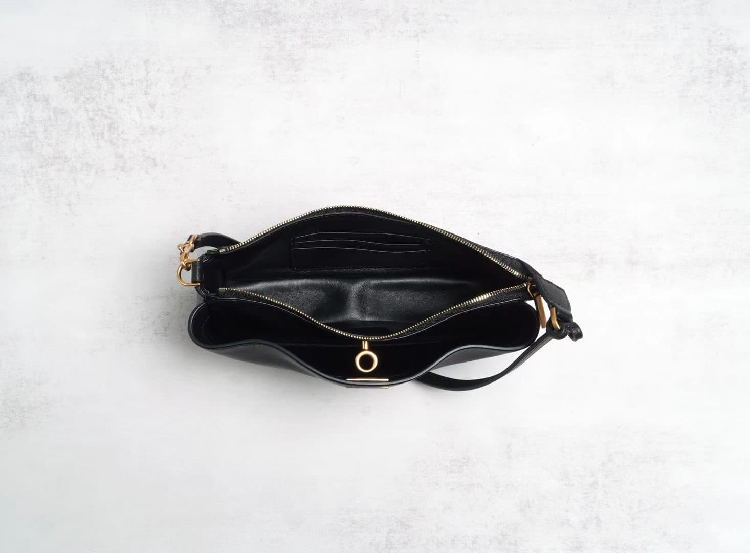 black-leather-mini-shoulder-bag - 2