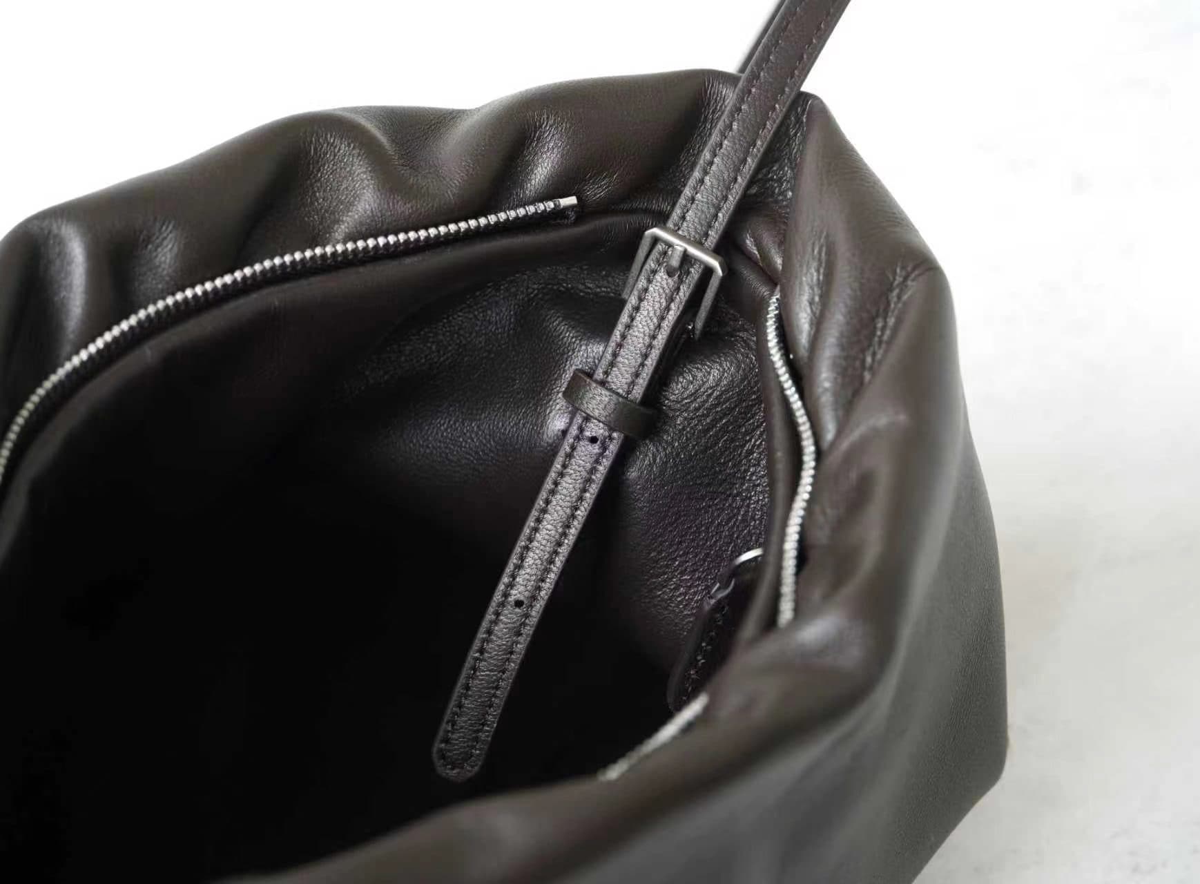full lambskin leather shoulder bag luxury handbag - 8
